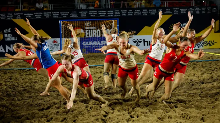 Denmark vs. Norway, EHF Beach Handball EURO 2025, Alanya, Türkiye, 09.07.2025, Mandatory Credit © Jozo Cabraja / kolektiff