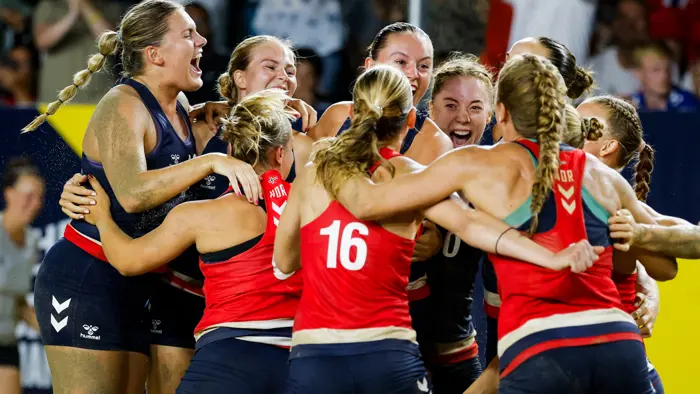 Hungary vs. Norway (Quarter Final), EHF Beach Handball EURO 2025, Alanya, Türkiye, 11.07.2025, Mandatory Credit © Uros Hocevar / kolektiff