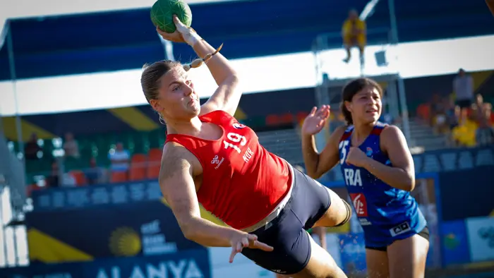 France vs Norway, EHF Beach Handball EURO 2025, Alanya, Türkiye, 08.07.2025, Mandatory Credit © Jozo Cabraja / kolektiff