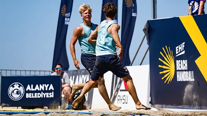 Norway vs Romania (Group Match), YAC17 EHF Beach Handball EURO 2025, Alanya, Türkiye, 04.07.2025, Mandatory Credit © Sasa Pahic Szabo / kolektiff
