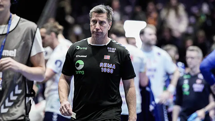 Fornebu 20250115. 
Norges landslagssjef Jonas Wille under VM-kampen i håndball mellom Norge og Brasil i Unity Arena.
Foto: Stian Lysberg Solum / NTB