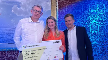 Lena ble Årets Barnehåndballtrener