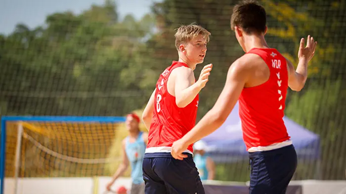 Norway vs Turkiye, EHF YAC 17 Beach Handball EURO 2023, Izmir, Turkiye, 29.06.2023, Mandatory Credit © Uros Hocevar / kolektiff