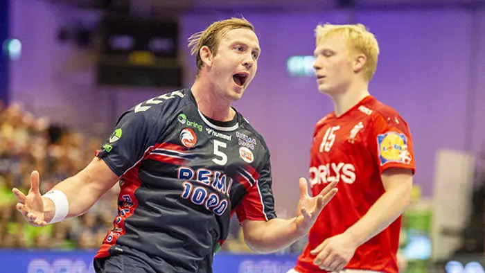 Norge - Danmark i Gjensidige Cup i Trondheim Spektrum 