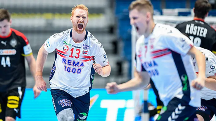 EM 2022 i Ungarn/Slovakia. Sander Øverjordet i forgrunnen.