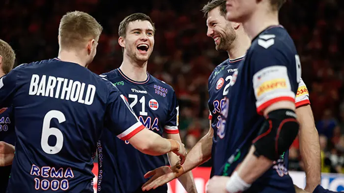 Sebastian Barthold, Alexander Blonz og Harald Reinkind under EM 2024