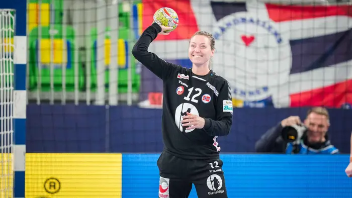 Ljubljana , Slovenia  20221112. 
Norges målvakt Silje Solberg-Østhassel under EM-kampen i hovedrunden mellom Norge og Sverige i Stožice Arena.
Foto: Beate Oma Dahle / NTB