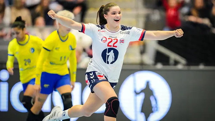 Stavanger 20221030. 
Norges Kristina Sirum Novak under landskampen mellom Norge og Brasil i DNB Arena, før håndball-EM i Slovenia i november.
Foto: Beate Oma Dahle / NTB