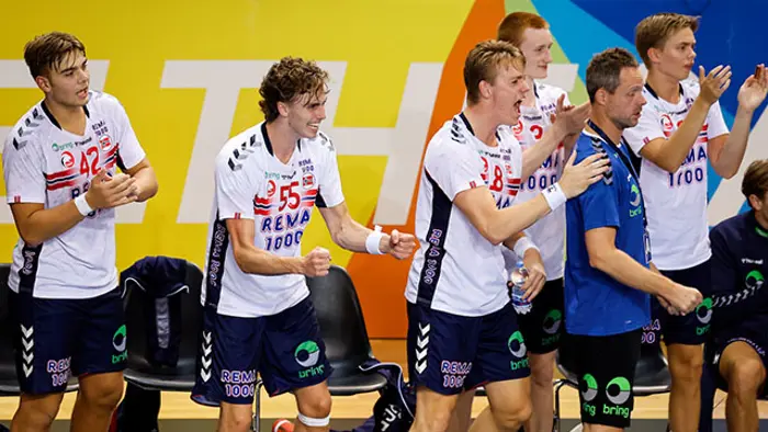 LM04 jubler etter scoring under VM i Kroatia.