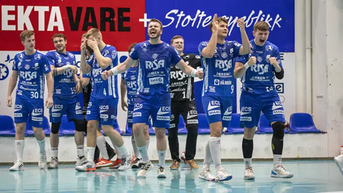 Nærbø jubler for seier over Drammen HK i semifinalen i Eurupean Cup