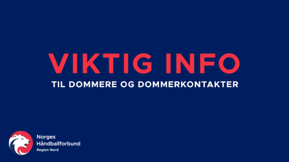 Informasjon til dommere og dommerkontakter