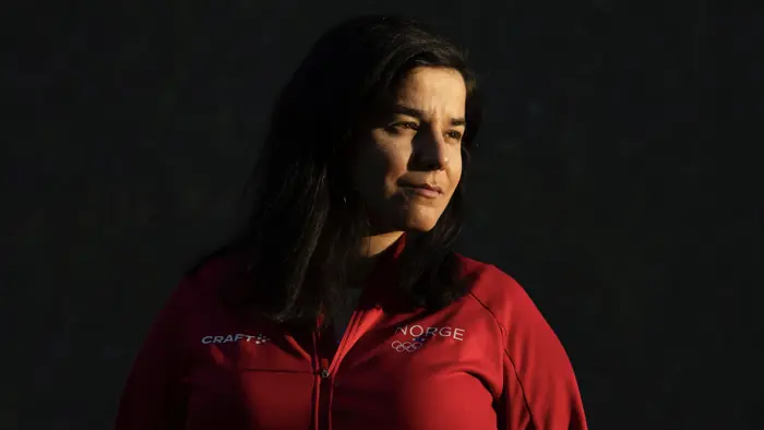 Oslo 20231002. 
Idrettspresident Zaineb Al-Samarai under pressetreff på Olympiatoppen.
Foto: Javad Parsa / NTB