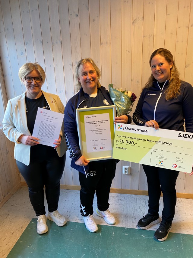 &Aring;rets barneh&aring;ndballtrener 2022-2023: H&aelig;ge M&aelig;landsmo Lund