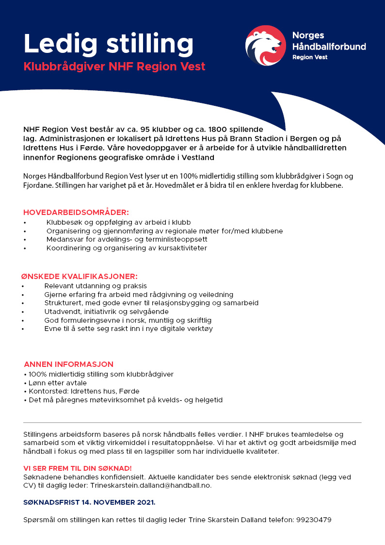 Ledig stilling - Klubbr&aring;dgiver NHF Region Vest.jpg